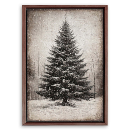 Save 33% When You Add A Frame To Your 18x12 Vintage Christmas Tree Wall Art III Canvas Now