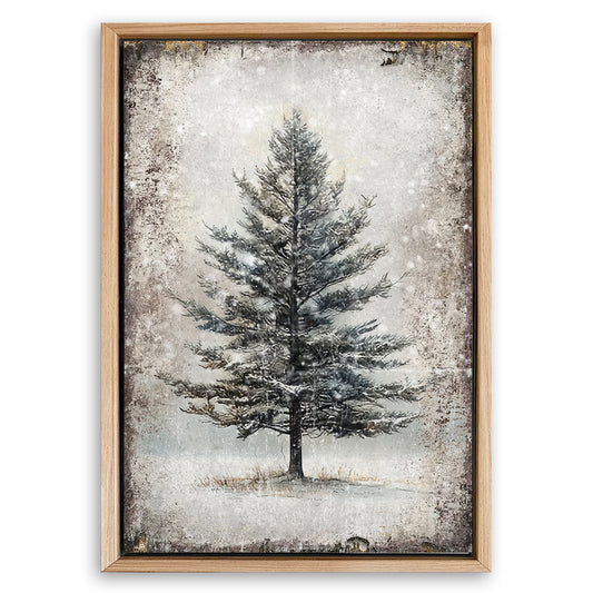 Save 33% When You Add A Frame To Your 18x12 Vintage Christmas Tree Wall Art II Canvas Now