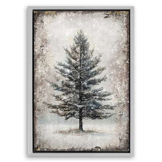 Save 33% When You Add A Frame To Your 18x12 Vintage Christmas Tree Wall Art II Canvas Now