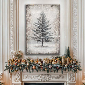 Vintage Christmas Tree Wall Art II