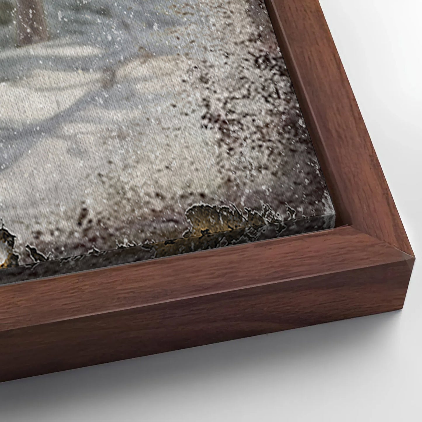 Save 33% When You Add A Frame To Your 36x24 Vintage Winter Deer Christmas Wall Art III Canvas Now