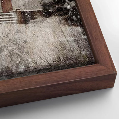 Save 33% When You Add A Frame To Your 18x12 Vintage Church Christmas Wall Art IV Canvas Now