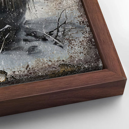 Save 33% When You Add A Frame To Your 36x24 Vintage Snowman Christmas Wall Art Canvas Now