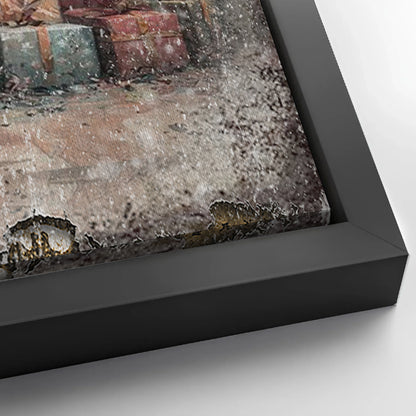 Save 33% When You Add A Frame To Your 36x24 Vintage Christmas Tree With Gifts Wall Art Canvas Now