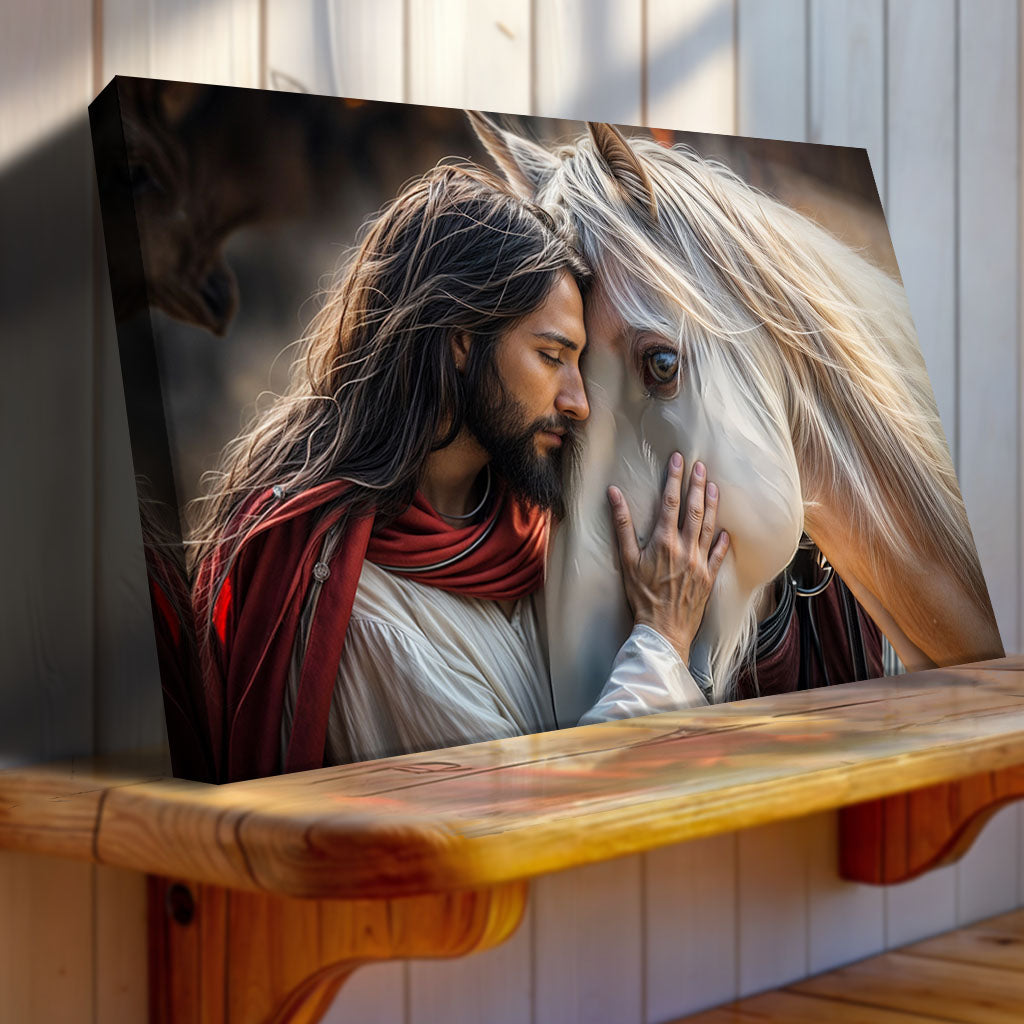 Jesus And Horse Faith Wall Art