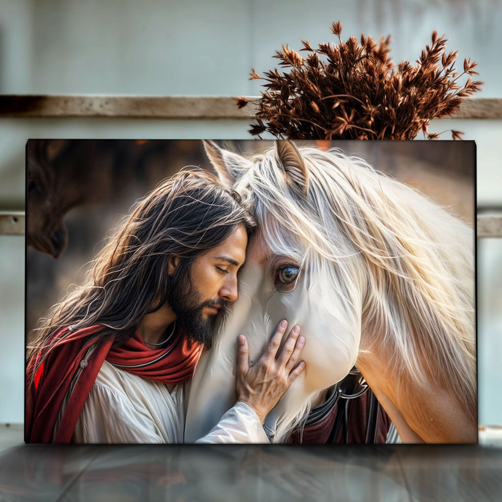 Jesus And Horse Faith Wall Art