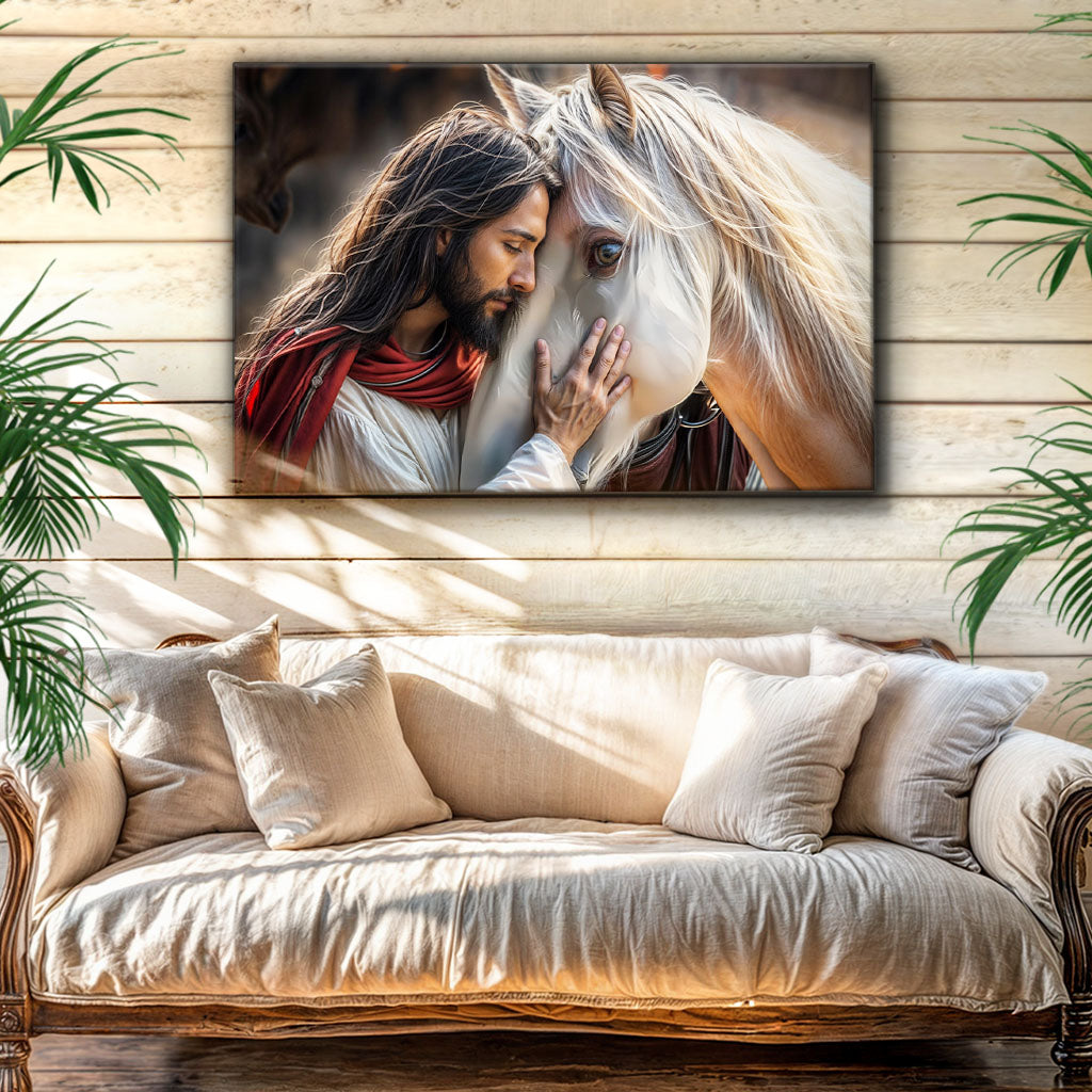 Jesus And Horse Faith Wall Art