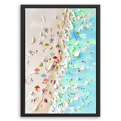 Save 33% When You Add A Frame To Your 24x16 Beachfront Painting Coastal Wall Art Canvas Now