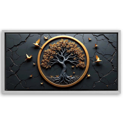 Save 33% When You Add A Frame To Your 60x30 3D Celtic Tree of Life Wall Art IV Canvas Now