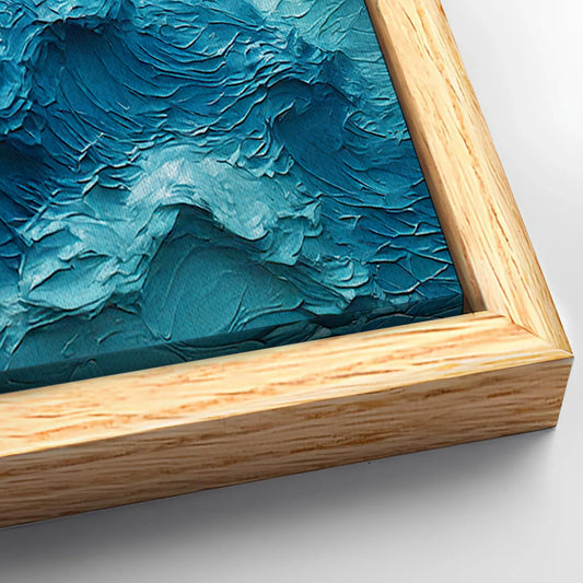 Save 33% When You Add A Frame To Your 60x30 Blue Ocean Coastal Wall Art II Canvas Now