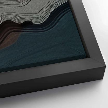 Save 33% When You Add A Frame To Your 12x36 Abstract Mountains Landscape Wall Art Canvas Now