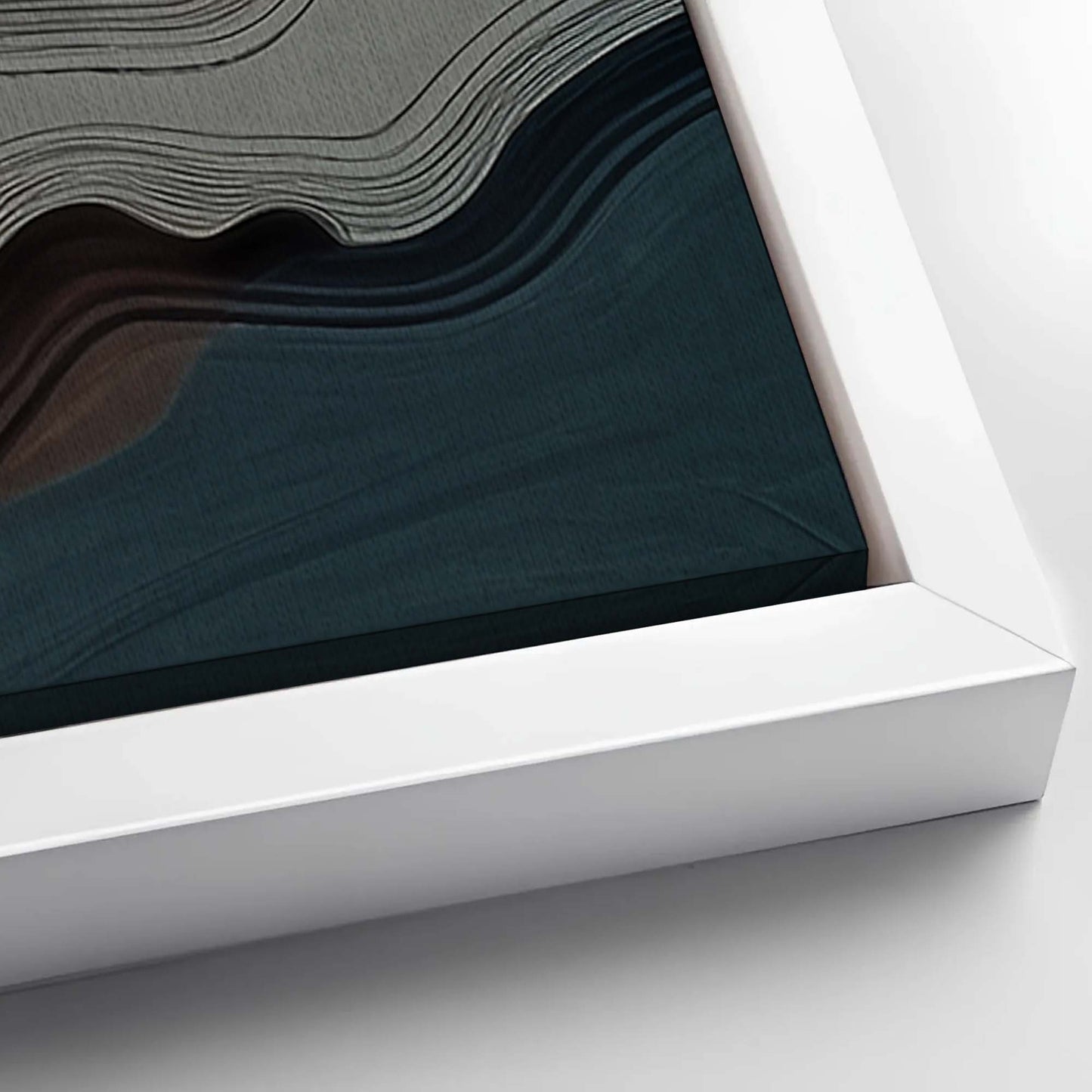 Save 33% When You Add A Frame To Your 16x48 Abstract Mountains Landscape Wall Art Canvas Now