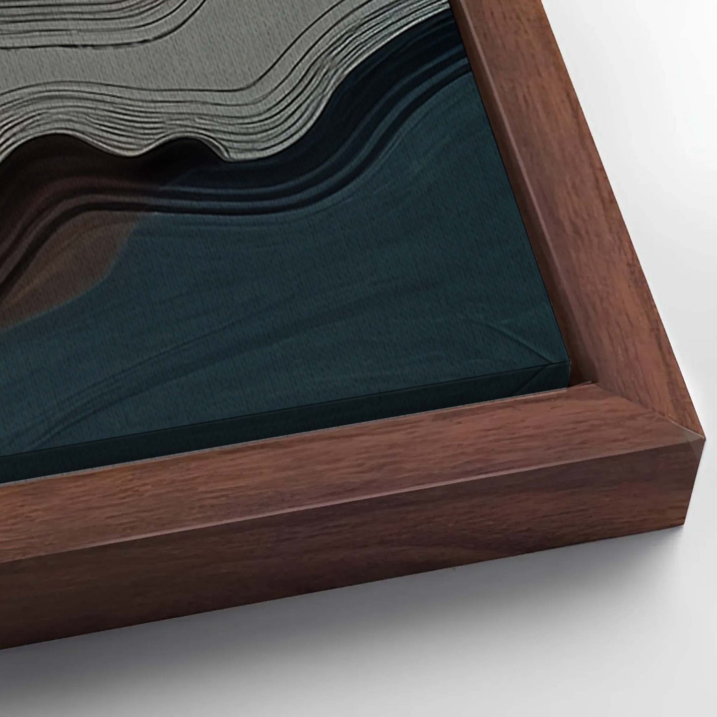 Save 33% When You Add A Frame To Your 12x36 Abstract Mountains Landscape Wall Art Canvas Now