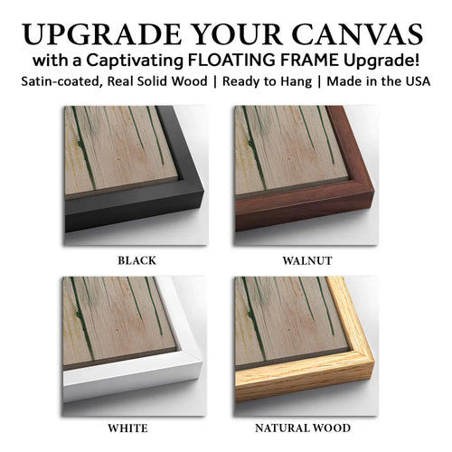 Save 33% When You Add A Frame To Your 18x12 Blooming Modern Abstract Wall Art Canvas Now