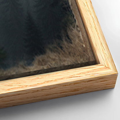 Save 33% When You Add A Frame To Your 24x16 Black Bear Exposure Canvas Now