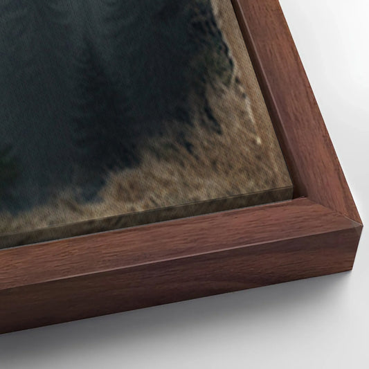 Save 33% When You Add A Frame To Your 24x36 Black Bear Exposure Canvas Now