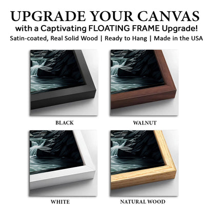 Save 33% When You Add A Frame To Your 36x24 Grizzly Bear Double Exposure Wall Art Canvas Now