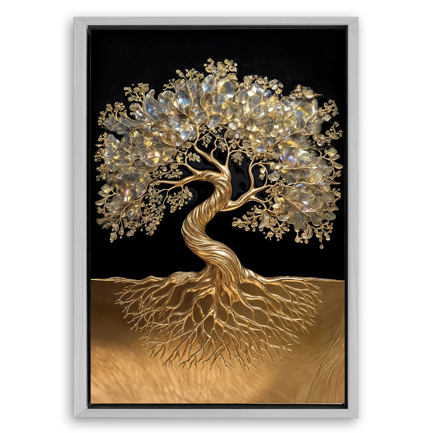 Save 33% When You Add A Frame To Your 48x32 3D Minimalist Tree of Life Canvas Now