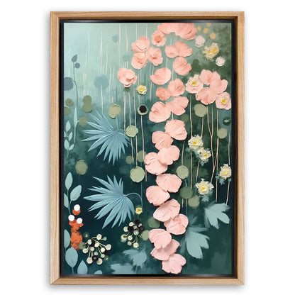 Save 33% When You Add A Frame To Your 18x12 Secret Garden Impasto Wall Art II Canvas Now
