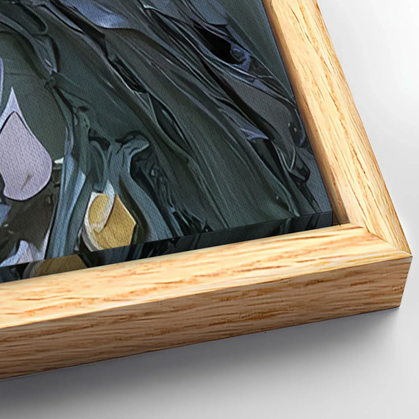 Save 33% When You Add A Frame To Your 20x10 Golden Petals and Scarlet Wings Impasto Wall Art Canvas Now