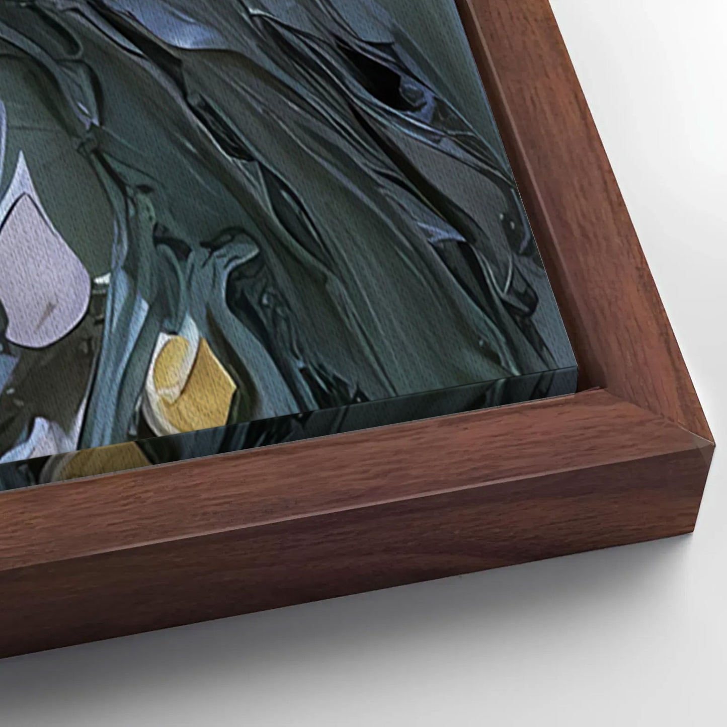 Save 33% When You Add A Frame To Your 20x10 Golden Petals and Scarlet Wings Impasto Wall Art Canvas Now