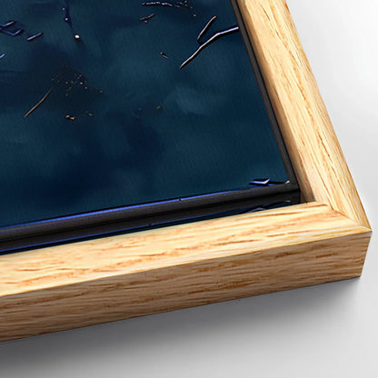 Save 33% When You Add A Frame To Your 48x24 Golden Forest Reflection Abstract Impasto Wall Art Canvas Now