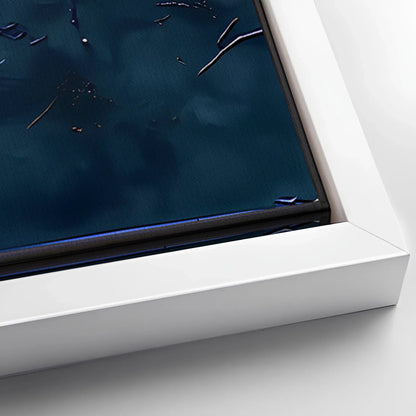 Save 33% When You Add A Frame To Your 48x24 Golden Forest Reflection Abstract Impasto Wall Art Canvas Now