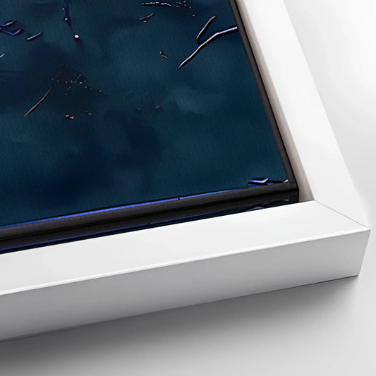 Save 33% When You Add A Frame To Your 60x30 Golden Forest Reflection Abstract Impasto Wall Art Canvas Now