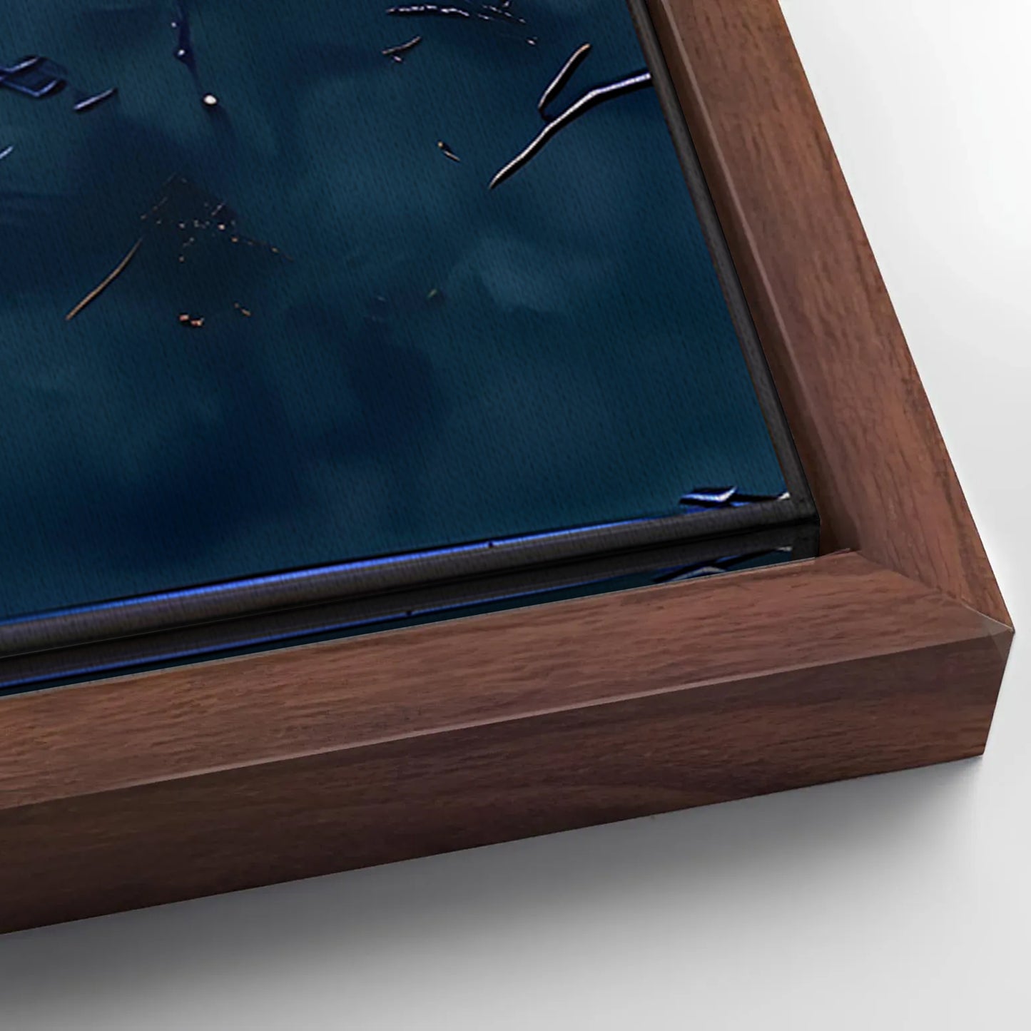 Save 33% When You Add A Frame To Your 20x10 Golden Forest Reflection Abstract Impasto Wall Art Canvas Now