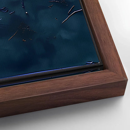 Save 33% When You Add A Frame To Your 60x30 Golden Forest Reflection Abstract Impasto Wall Art Canvas Now