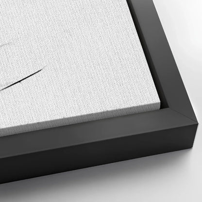 Save 33% When You Add A Frame To Your 60x30 White Minimalist Wall Art Canvas Now