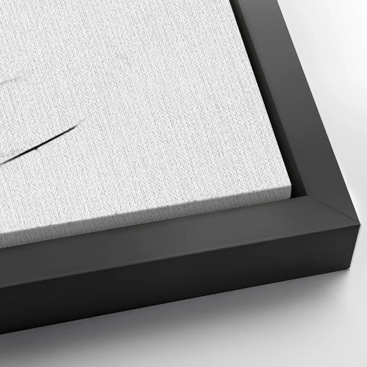 Save 33% When You Add A Frame To Your 60x30 White Minimalist Wall Art Canvas Now