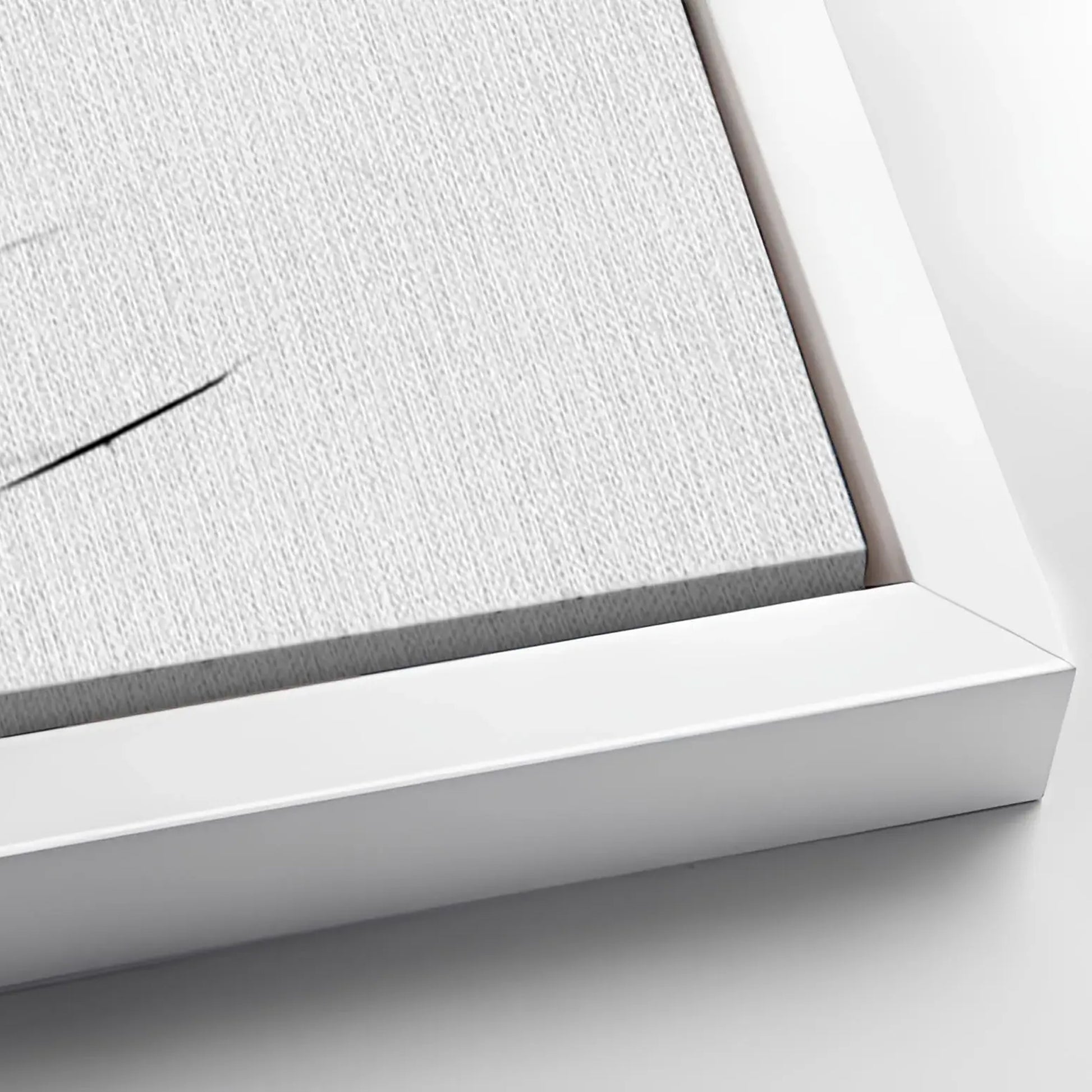 Save 33% When You Add A Frame To Your 60x30 White Minimalist Wall Art Canvas Now