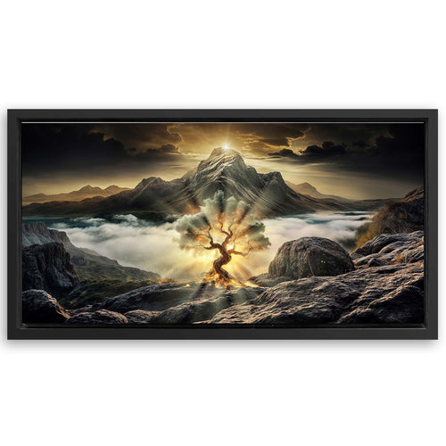 Save 33% When You Add A Frame To Your 48x24 Burning Bush - Faith Wall Art II Canvas Now