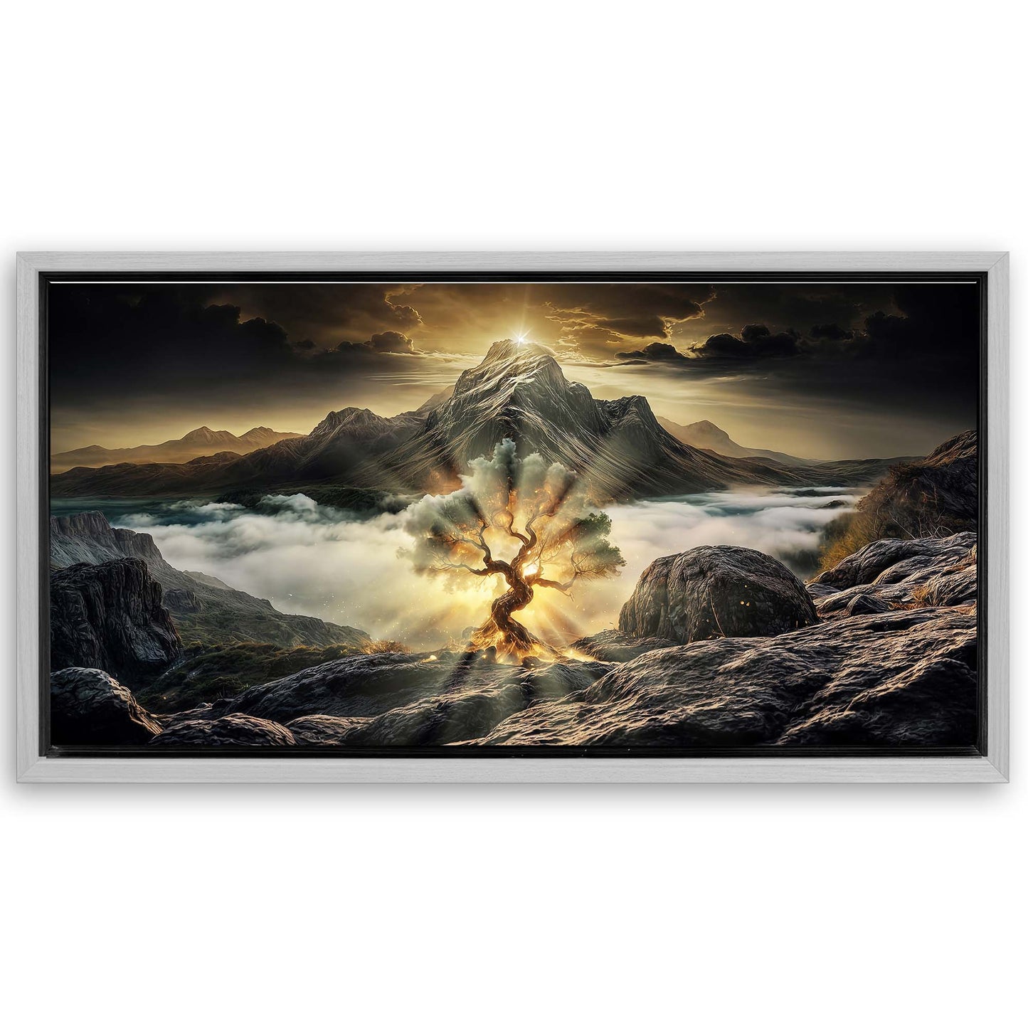 Save 33% When You Add A Frame To Your 48x24 Burning Bush - Faith Wall Art II Canvas Now