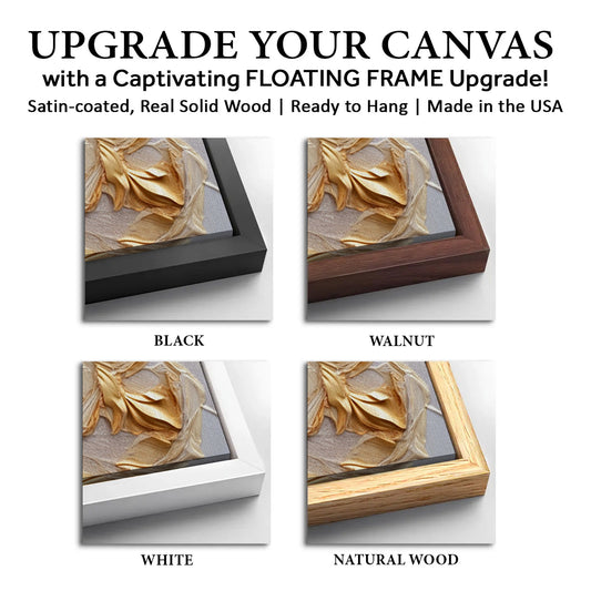 Save 33% When You Add A Frame To Your 18x12 Minimalist Wave Abstract Impasto Wall Art Canvas Now