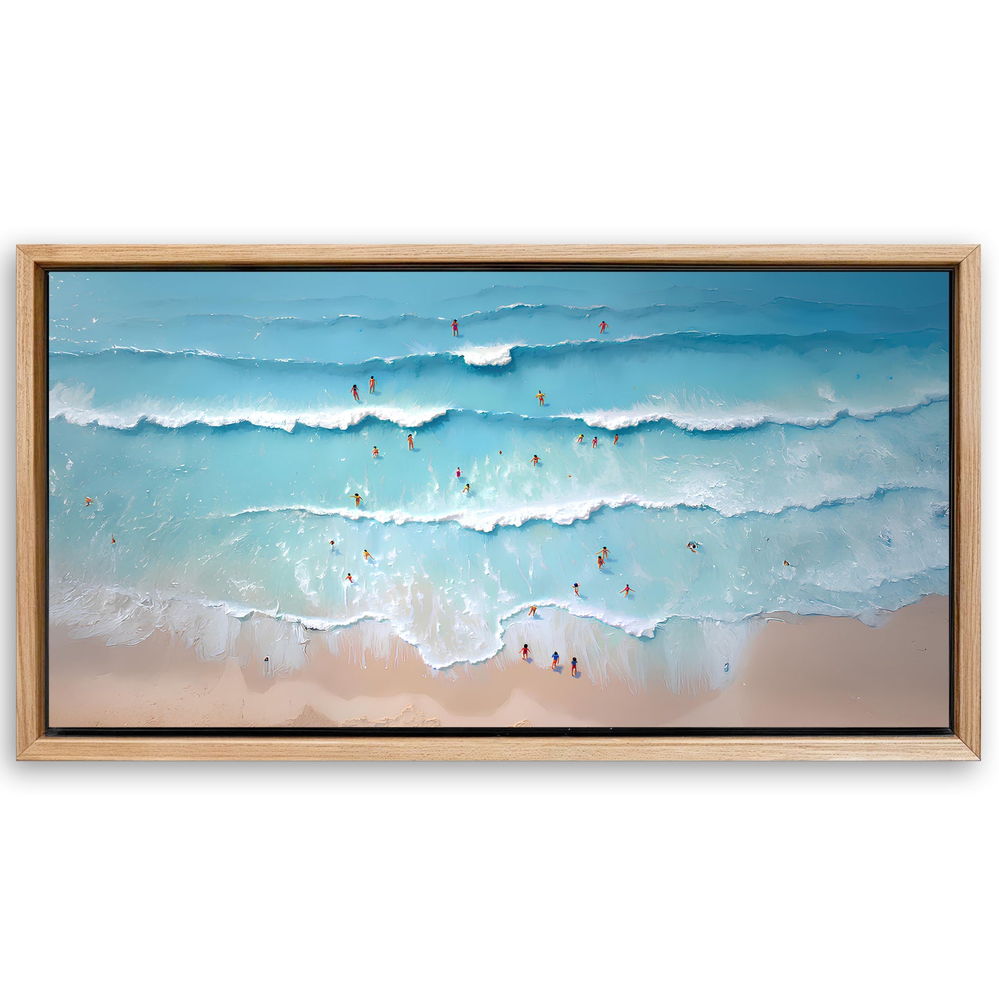 Save 33% When You Add A Frame To Your 20x10 Beach Days Wall Art VIII Canvas Now