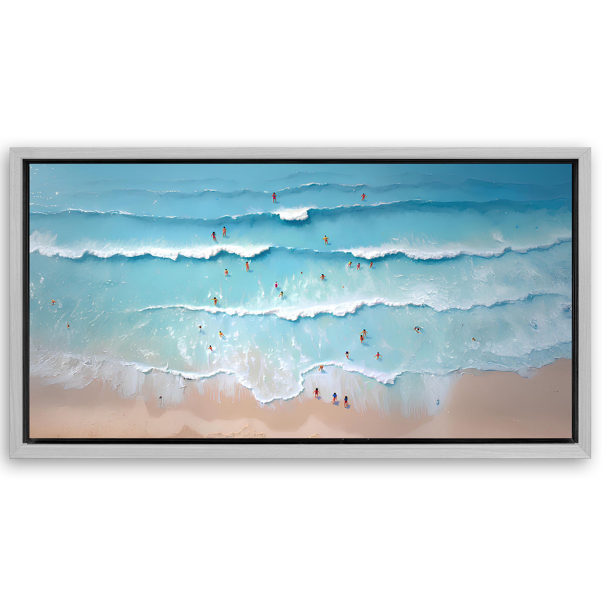 Save 33% When You Add A Frame To Your 20x10 Beach Days Wall Art VIII Canvas Now