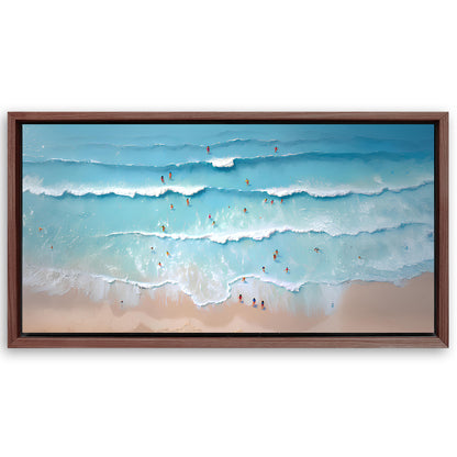 Save 33% When You Add A Frame To Your 20x10 Beach Days Wall Art VIII Canvas Now