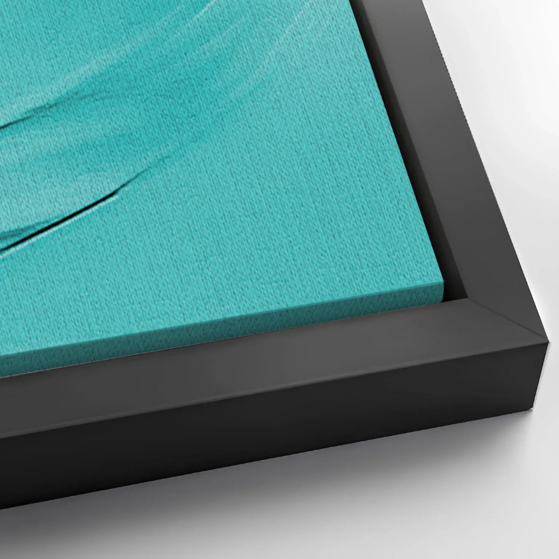 Save 33% When You Add A Frame To Your 60x30 Turquoise Minimalist Wall Art Canvas Now