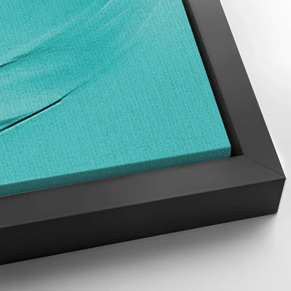 Save 33% When You Add A Frame To Your 60x30 Turquoise Minimalist Wall Art Canvas Now