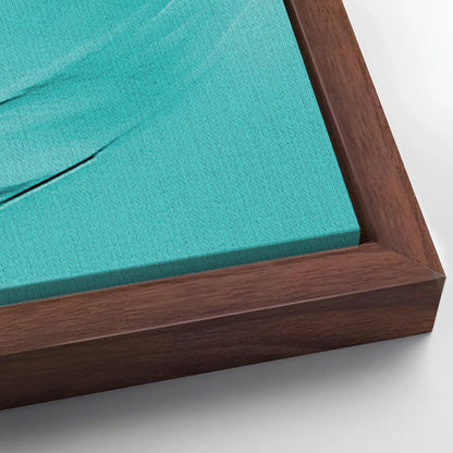 Save 33% When You Add A Frame To Your 60x30 Turquoise Minimalist Wall Art Canvas Now