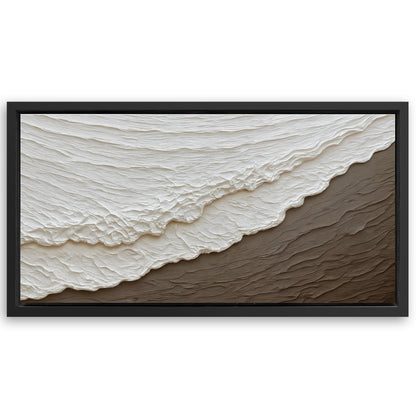 Save 33% When You Add A Frame To Your 60x30 Waves Abstract Wall Art Canvas Now