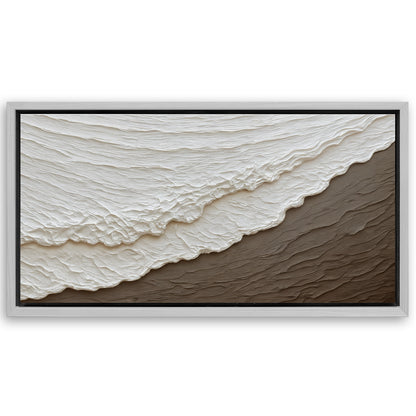 Save 33% When You Add A Frame To Your 60x30 Waves Abstract Wall Art Canvas Now