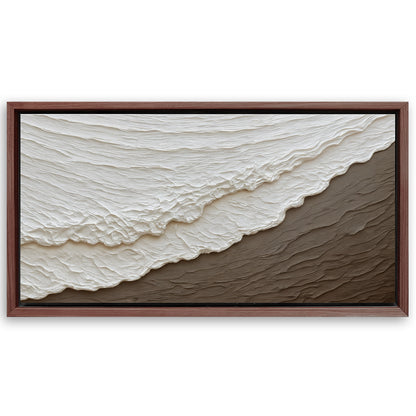 Save 33% When You Add A Frame To Your 60x30 Waves Abstract Wall Art Canvas Now