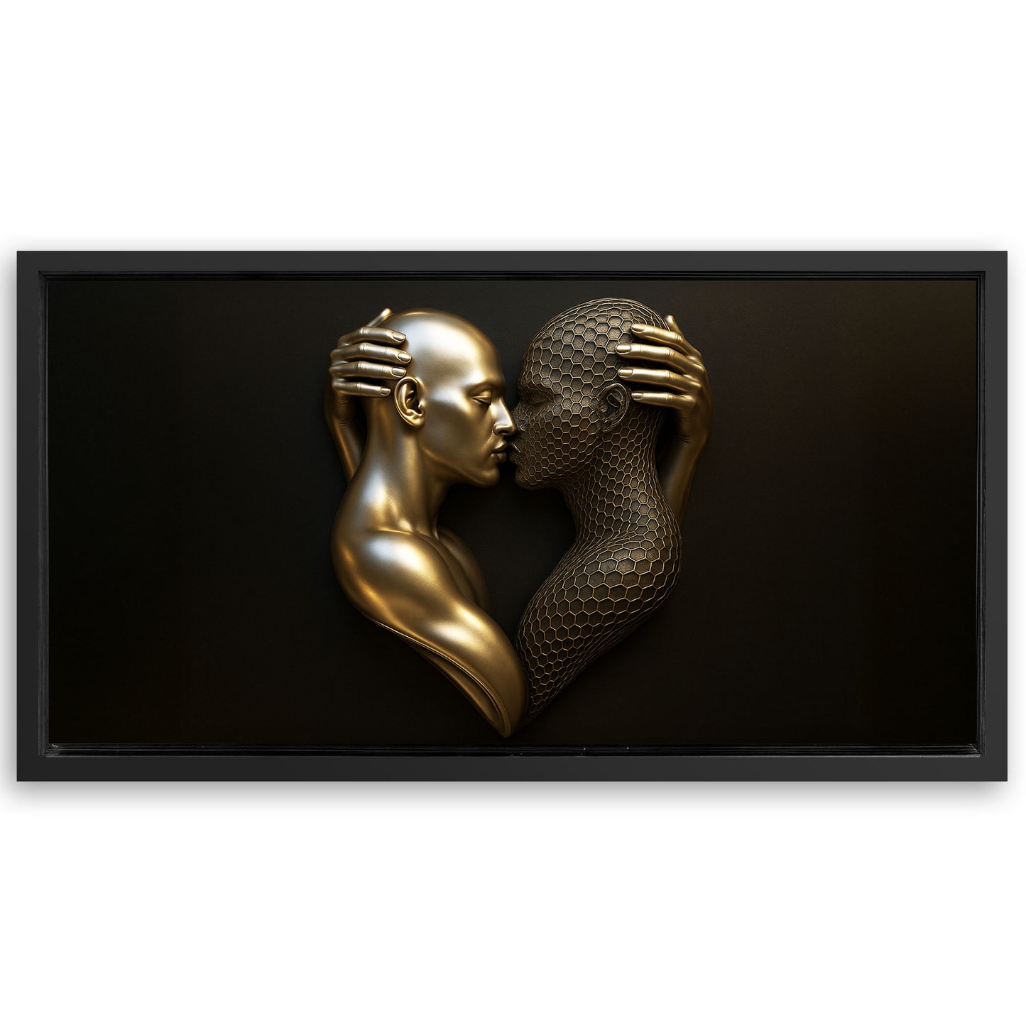 Save 33% When You Add A Frame To Your 60x30 Eternal Love Figure Abstract Wall Art V Canvas Now
