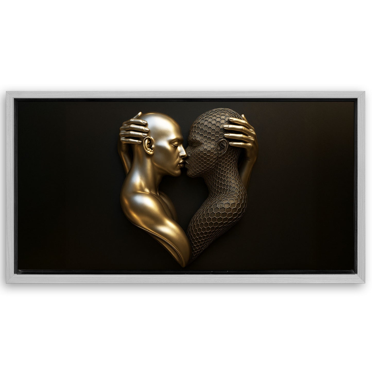 Save 33% When You Add A Frame To Your 60x30 Eternal Love Figure Abstract Wall Art V Canvas Now