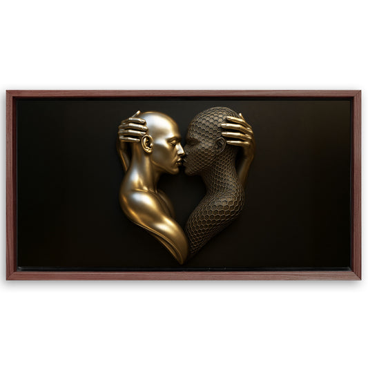 Save 33% When You Add A Frame To Your 20x10 Eternal Love Figure Abstract Wall Art V Canvas Now
