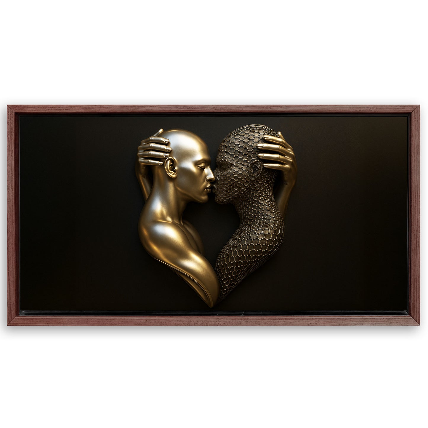 Save 33% When You Add A Frame To Your 60x30 Eternal Love Figure Abstract Wall Art V Canvas Now