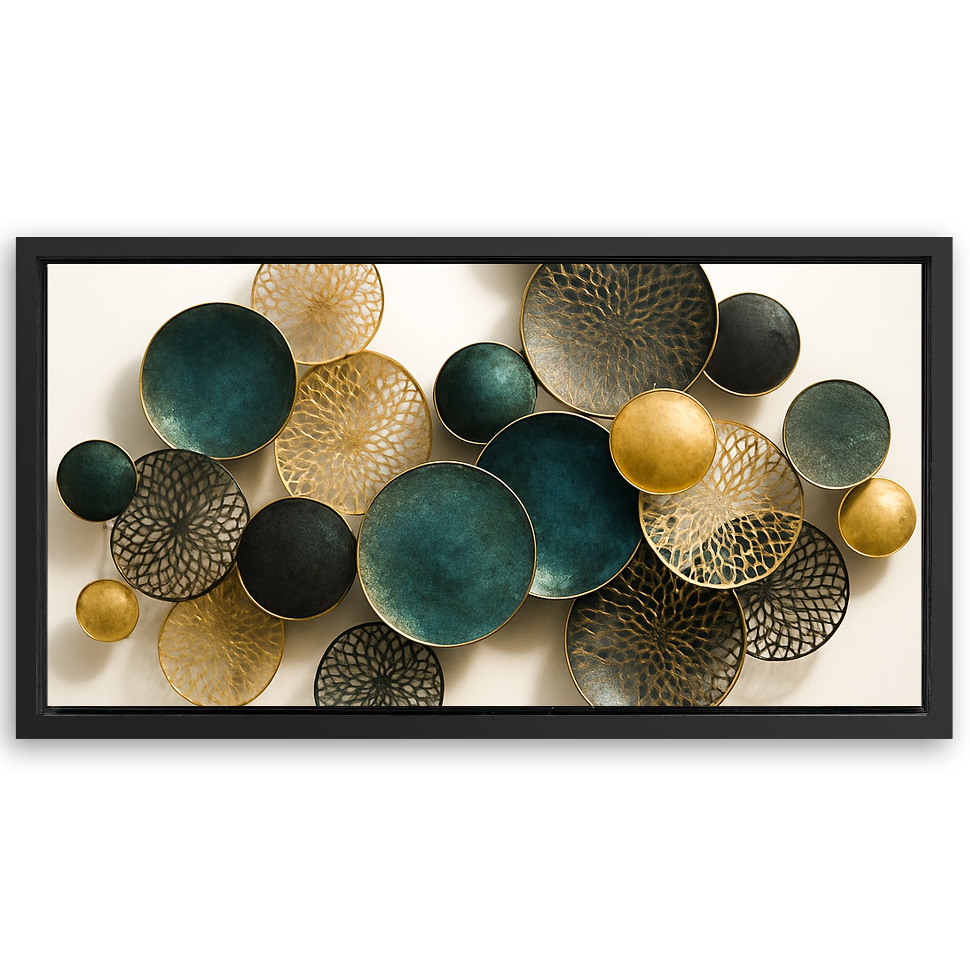 Save 33% When You Add A Frame To Your 48x24 Lotus Leaf Abstract Wall Art VIII Canvas Now